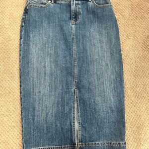 Denim Pencil Skirt